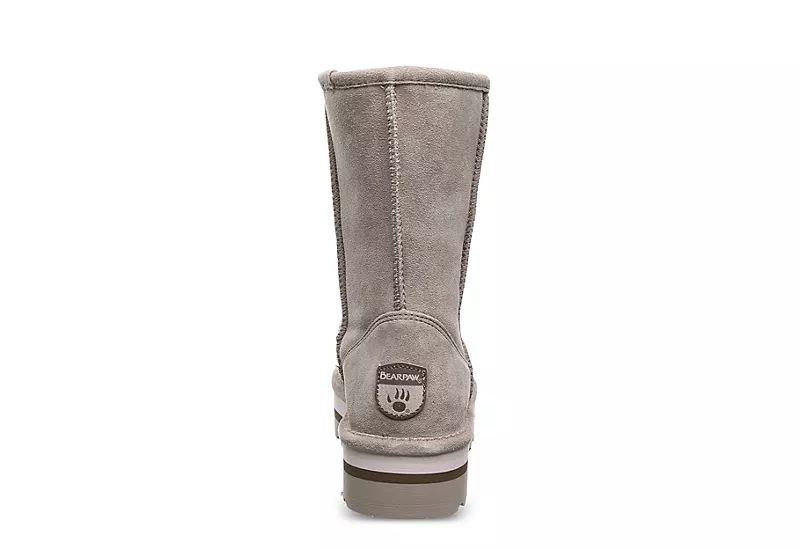 Bearpaw Womens Retro Elle Fur Boot - Stone - Image 5