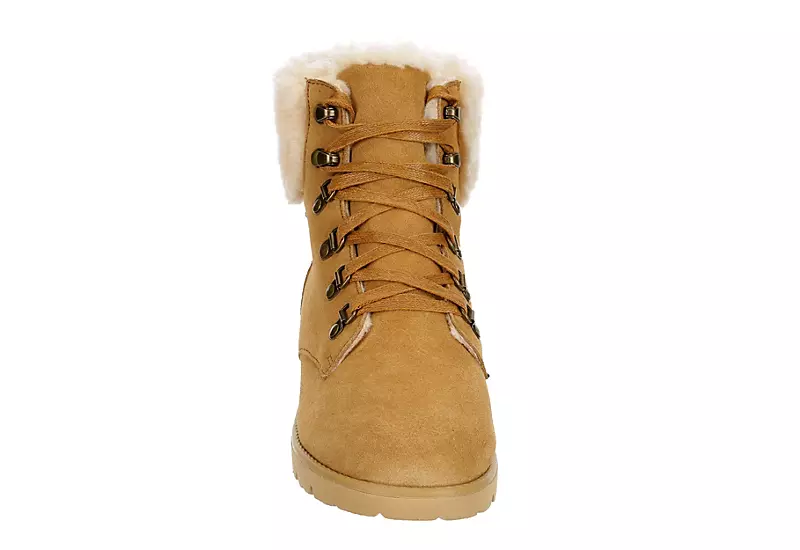 Bearpaw Womens Sam Lace-up Boot - Wheat - Image 3