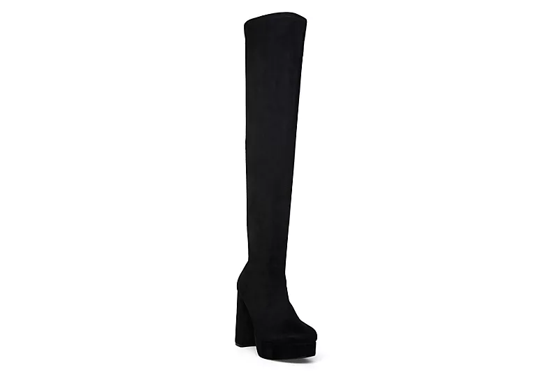 Madden Girl Womens Orin Over The Knee Boot - Black