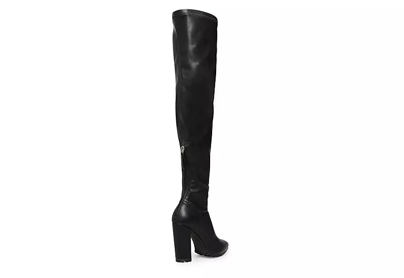 Madden Girl Womens Signall Over The Knee Boot - Black - Image 4