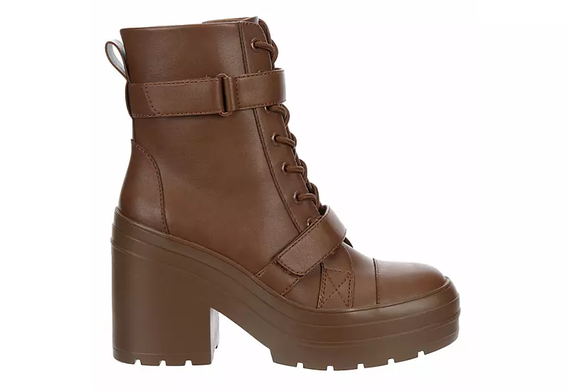 Limelight Womens Jazzie Lace Up Boot - Cognac - Image 2