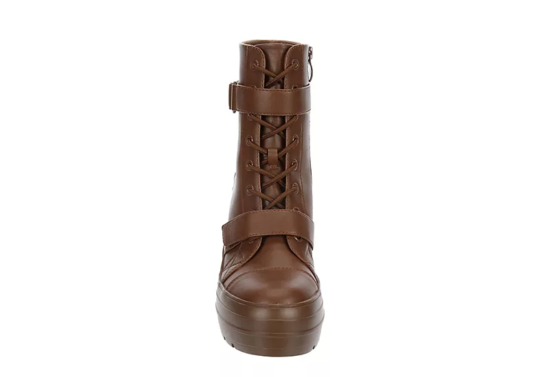 Limelight Womens Jazzie Lace Up Boot - Cognac - Image 3
