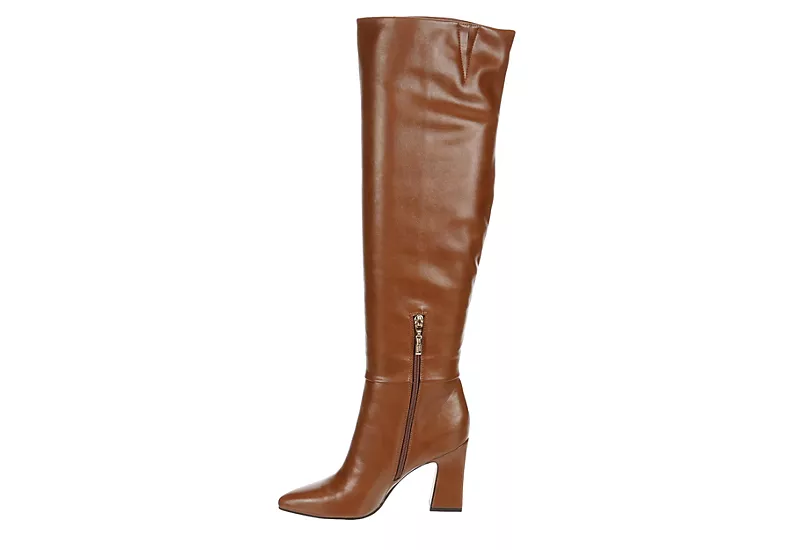 Michael By Michael Shannon Womens Camille Wide Calf Over The Knee Boot - Mocha - Image 4