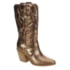 Michael By Michael Shannon Womens Faith Wide Calf Western Boot - Bronze