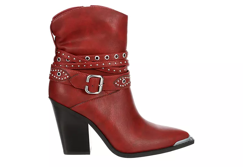 Michael By Michael Shannon Womens Dottie Western Boot - Red - Image 2