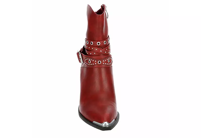 Michael By Michael Shannon Womens Dottie Western Boot - Red - Image 3