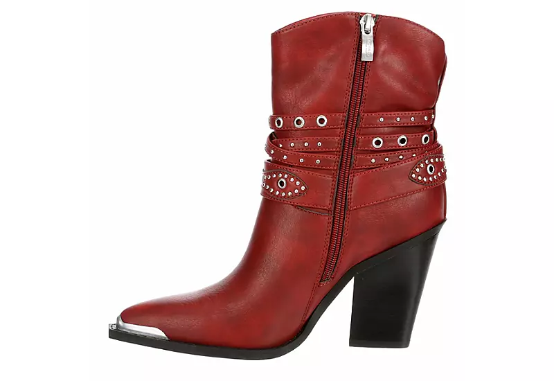 Michael By Michael Shannon Womens Dottie Western Boot - Red - Image 4