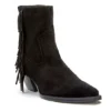 Coconuts Womens Jane Western Ankle Boot - Black