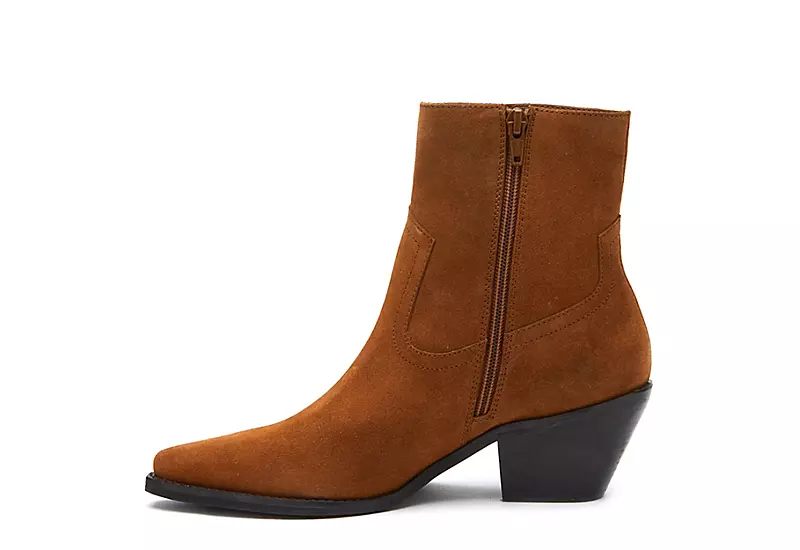 Coconuts Womens Jane Western Ankle Boot - Cognac - Image 4
