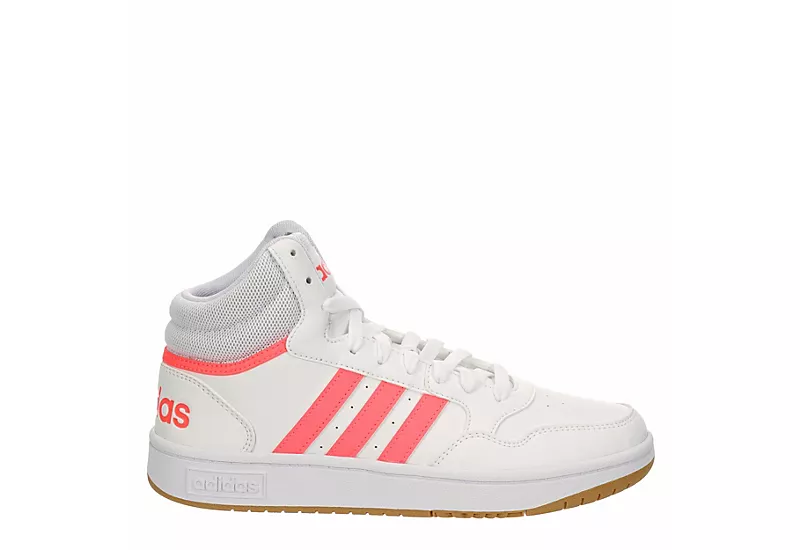 Adidas Womens Hoops 3.0 Mid Top Sneaker - White - Image 2