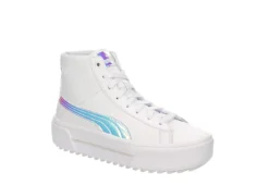 Puma Womens Kaia High Top Platform Sneaker - White