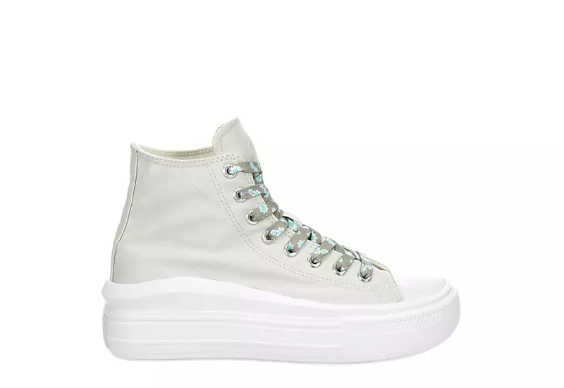 Converse Womens Chuck Taylor All Star Move High Top Sneaker - Bone - Image 2