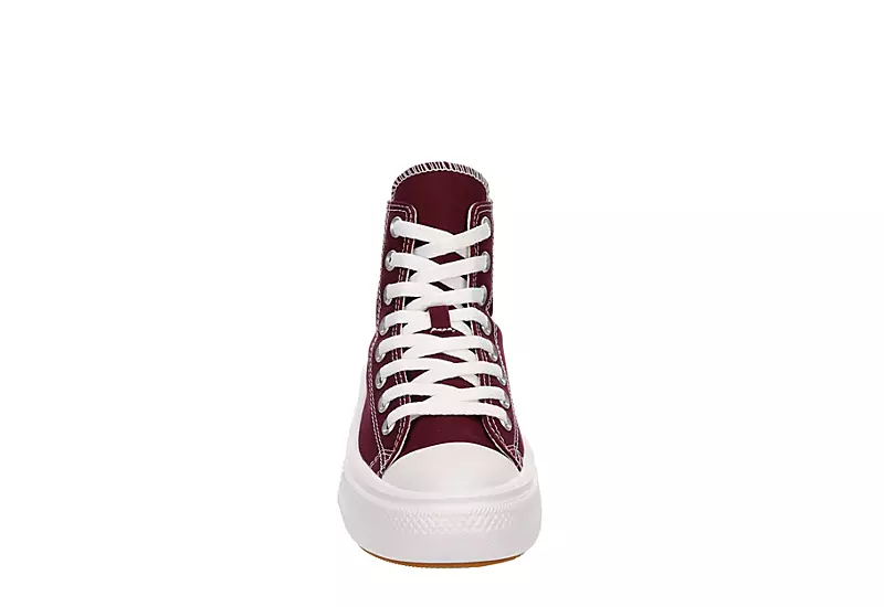 Converse Womens Chuck Taylor All Star Move High Top Sneaker - Burgundy - Image 3