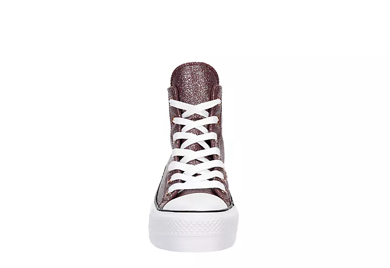 Converse Womens Chuck Taylor All Star High Top Platform Sneaker - Burgundy - Image 3