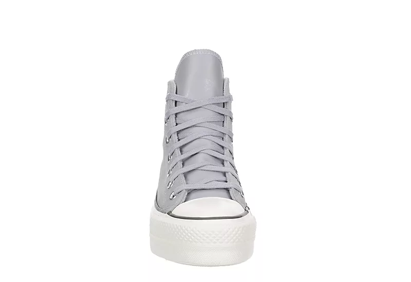 Converse Womens Chuck Taylor All Star High Top Platform Sneaker - Pale Grey - Image 3