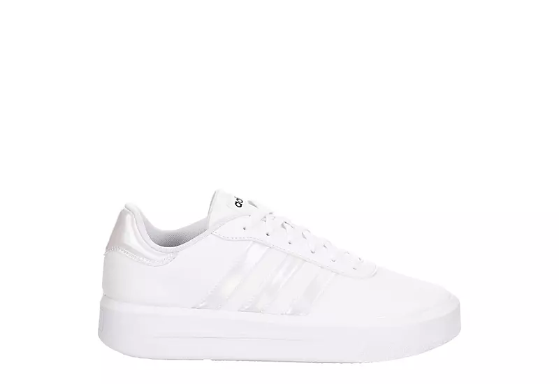 Adidas Womens Court Platform Sneaker - White - Image 2
