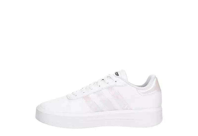 Adidas Womens Court Platform Sneaker - White - Image 4