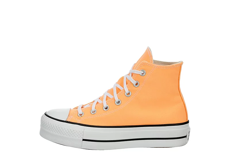 Converse Womens Chuck Taylor All Star High Top Platform Sneaker - Orange - Image 4