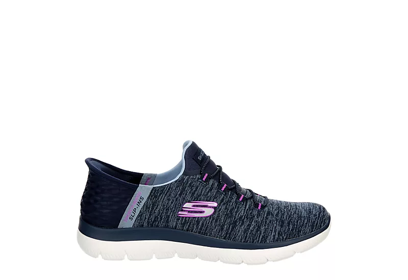 Skechers Womens Summits Slip-ins Running Shoe - Navy - Image 2
