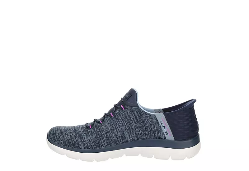 Skechers Womens Summits Slip-ins Running Shoe - Navy - Image 4