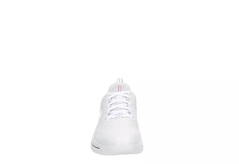 Skechers Womens Arch Fit Lace Up Sneaker - White - Image 3