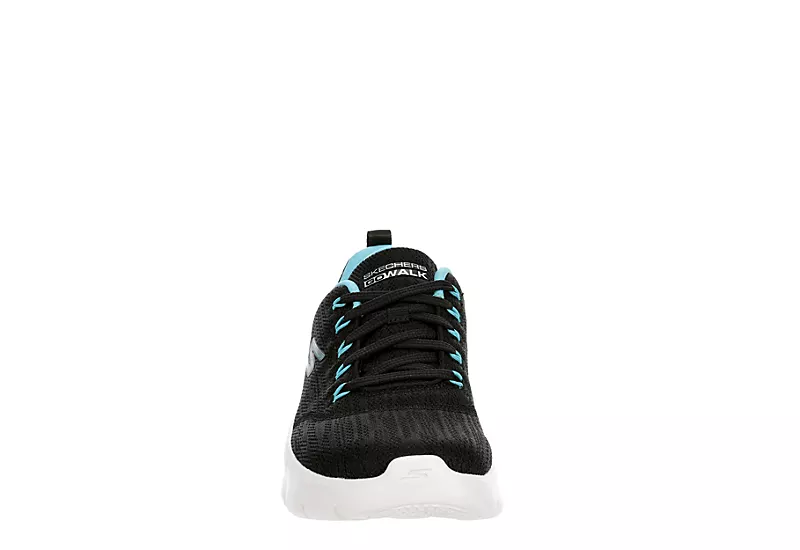 Skechers Womens Go Walk Flex Running Shoe - Black - Image 3
