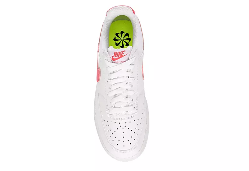 Nike Womens Court Vision Low Sneaker - White - Image 6