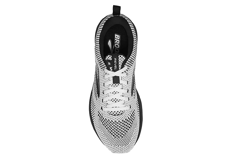 Brooks Womens Revel 5 Running Shoe - White - Image 4