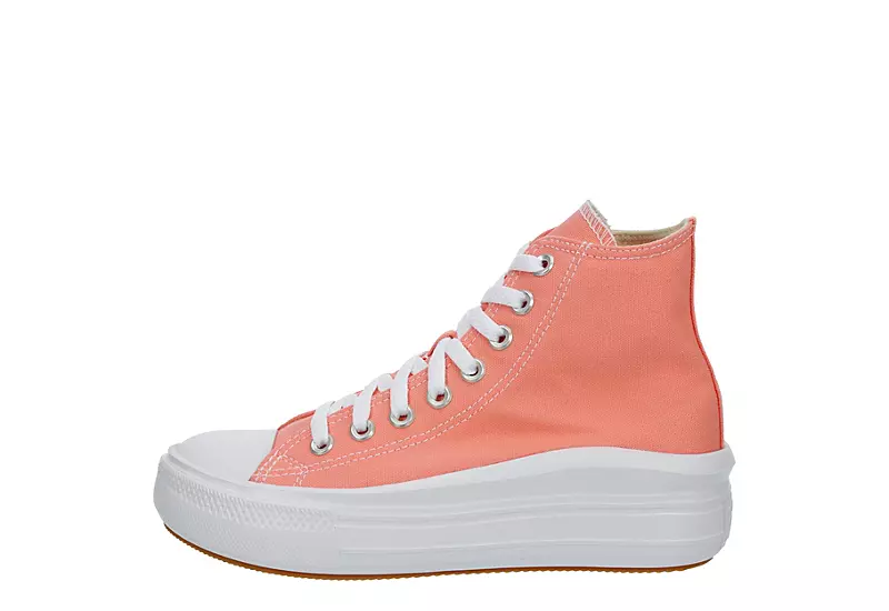 Converse Womens Chuck Taylor All Star Move High Top Sneaker - Pink - Image 4