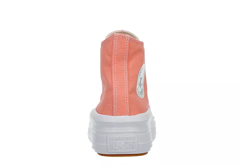 Converse Womens Chuck Taylor All Star Move High Top Sneaker - Pink - Image 5