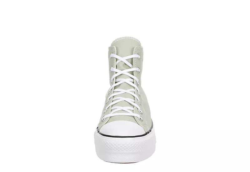 Converse Womens Chuck Taylor All Star High Top Platform Sneaker - Pale Green - Image 3