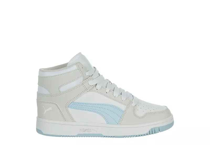 Puma Womens Rebound Lay Up Sneaker - White - Image 2